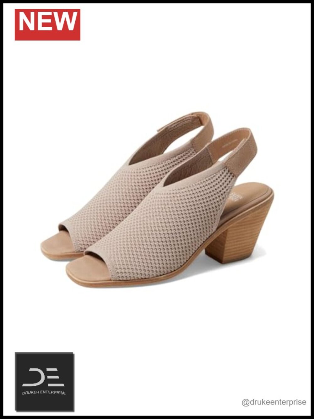 Eileen Fisher Womens Avil Heeled Sandals Wedge Block Heel Slingback